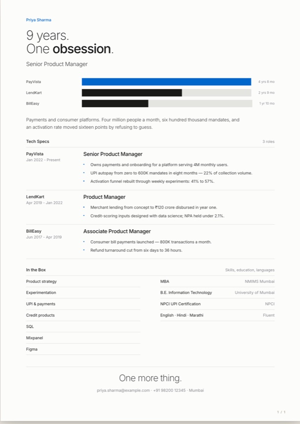 Resume design